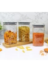 Decobella 9 'lu  Kare Erzak Kabı Seti ( 0.5 Lt.,  1.1 Lt. , 1.7 Lt. )