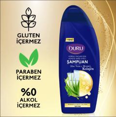 Duru Şampuan Kolajen Aleovera Mentol 500 Ml