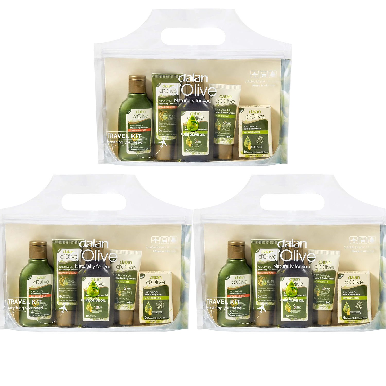 Dalan Seyahat Seti 5 Li ( Şampuan,Saç Kremi,Sabun,Krem,Duş Jeli 20 ml)X3