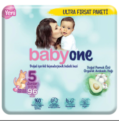 Babyone Yeni Bebek Bezi 5 Beden Junior Ultra Fırsat Paketi 96 Adet