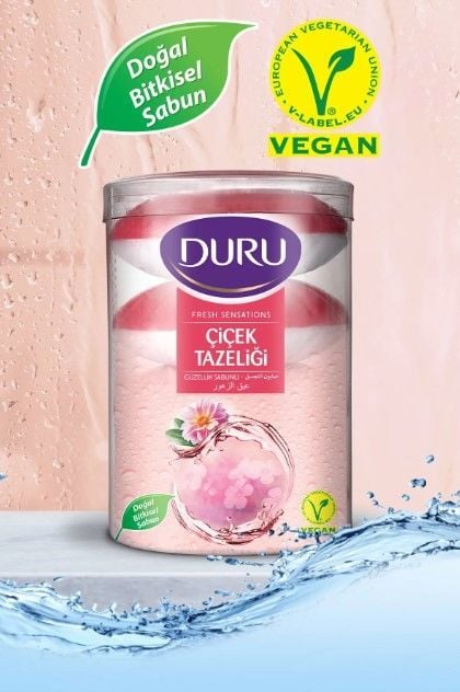 Duru Çiçek Tazeliği Katı Sabun 4x100 Gr