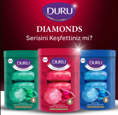 Duru Diamonds Serisi Katı Sabun Yeşil 4*90 gr