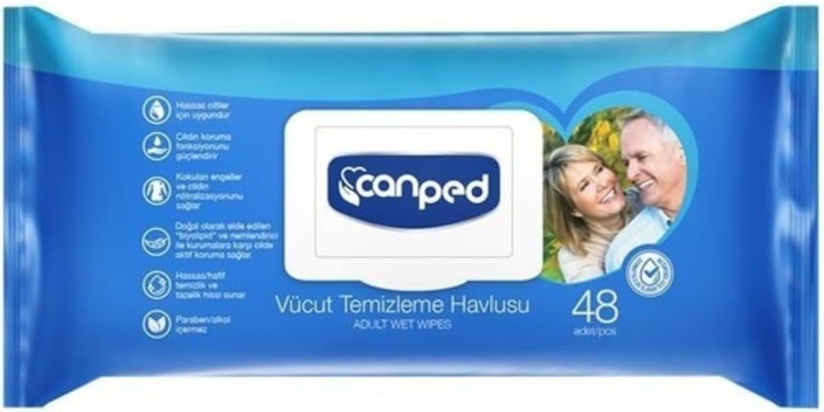 Canped Vücut Temizlik Havlusu 48'li