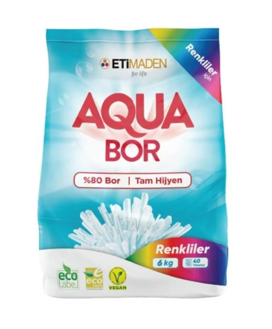 Eti Maden Aquabor %80 Bor Renkliler Için Toz Deterjan 6 Kg