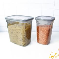 Decobella 6 Adet 1.85 Lt. + 6 Adet 1.1 Lt. Dikdörtgen Saklama Kabı