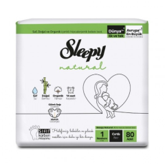 Sleepy Bebek Bezi İkili Jumbo Yenidoğan 80 adet