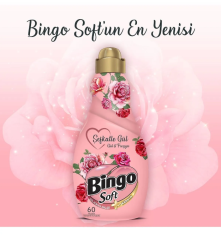 Bingo Soft Konsantre Çamaşır Yumuşatıcısı, Şefkatle Gül 1440 Ml 4 ADET