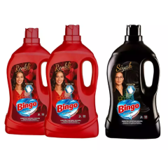 Bingo Renkli Sıvı Bakım Çamaşır Deterjanı X2+Keratinli Siyahlar İçin Renk