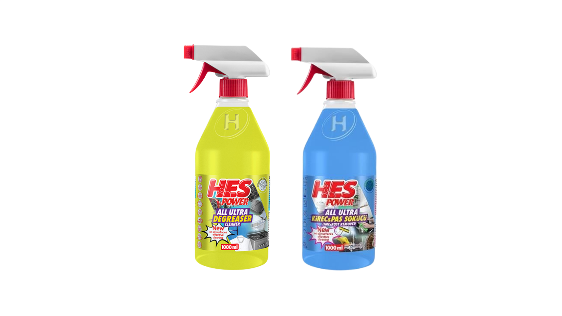 Hes 1 lt Ultra Sarı Power + 1 lt Ultra Mavi Power