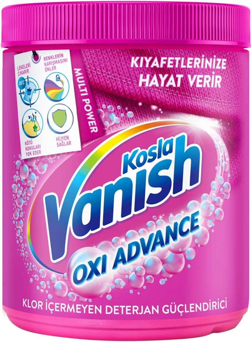 Vanish Kosla Renkliler için Leke Çıkarıcı ve Çamaşır Deterjanı Güçlendirici Toz 800 GR 26 YIKAMA