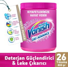 Vanish Kosla Renkliler için Leke Çıkarıcı ve Çamaşır Deterjanı Güçlendirici Toz 800 GR 26 YIKAMA