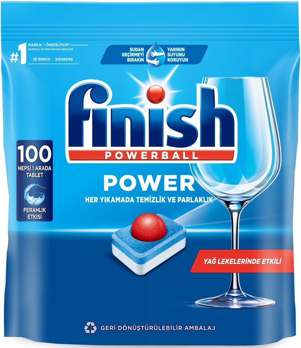 Finish Power Hepsi Bir Arada Bulaşık Makinesi Deterjanı Tableti 100 tablet